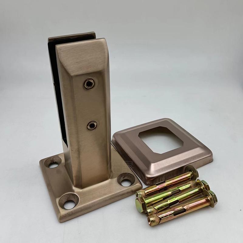 Stainless Steel Glass Clip for Pool, Stair, and Balcony Railings