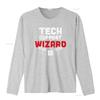 Tech Support Wizard Helpdesk and Computer Technician T Shirt vintage Washed Casual fashion streetwear Soft Versatile Slightly