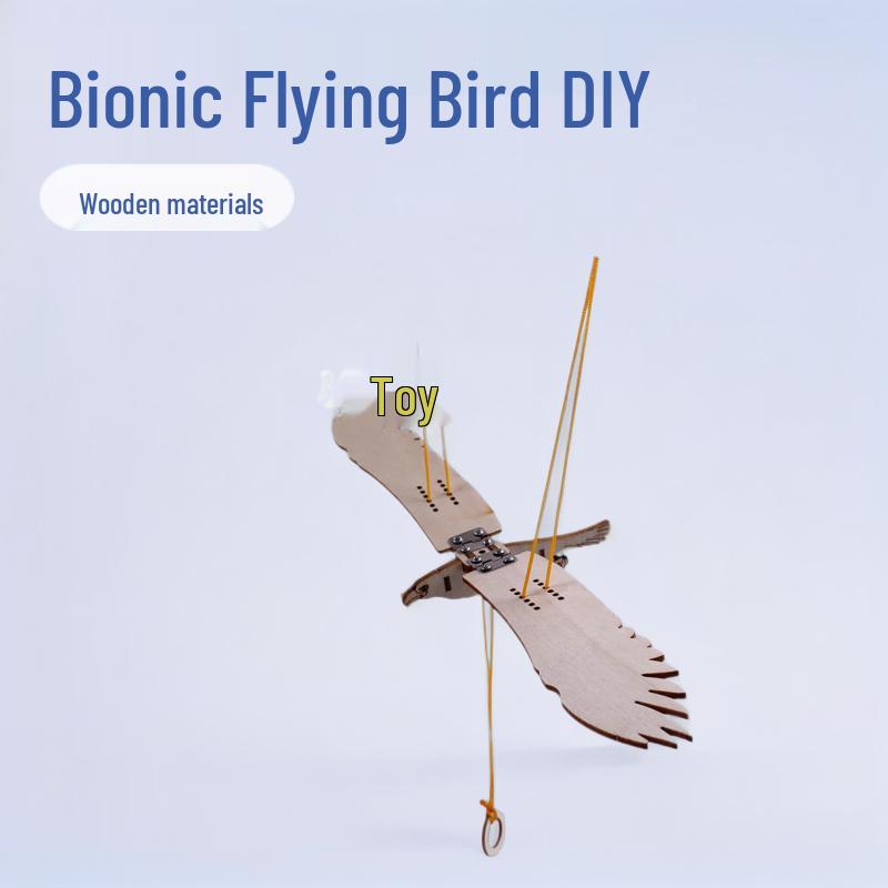 Bionic Flying Bird DIY Science Experiment Kit for Kids Wooden Material