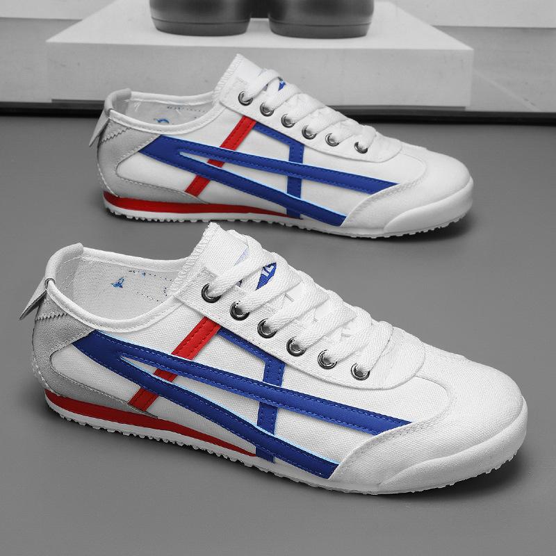 

2025 new summer cloth shoes men s shoes breathable trend Internet celebrity Forrest Gump shoes versatile one pedal Doudou lazy shoes 39