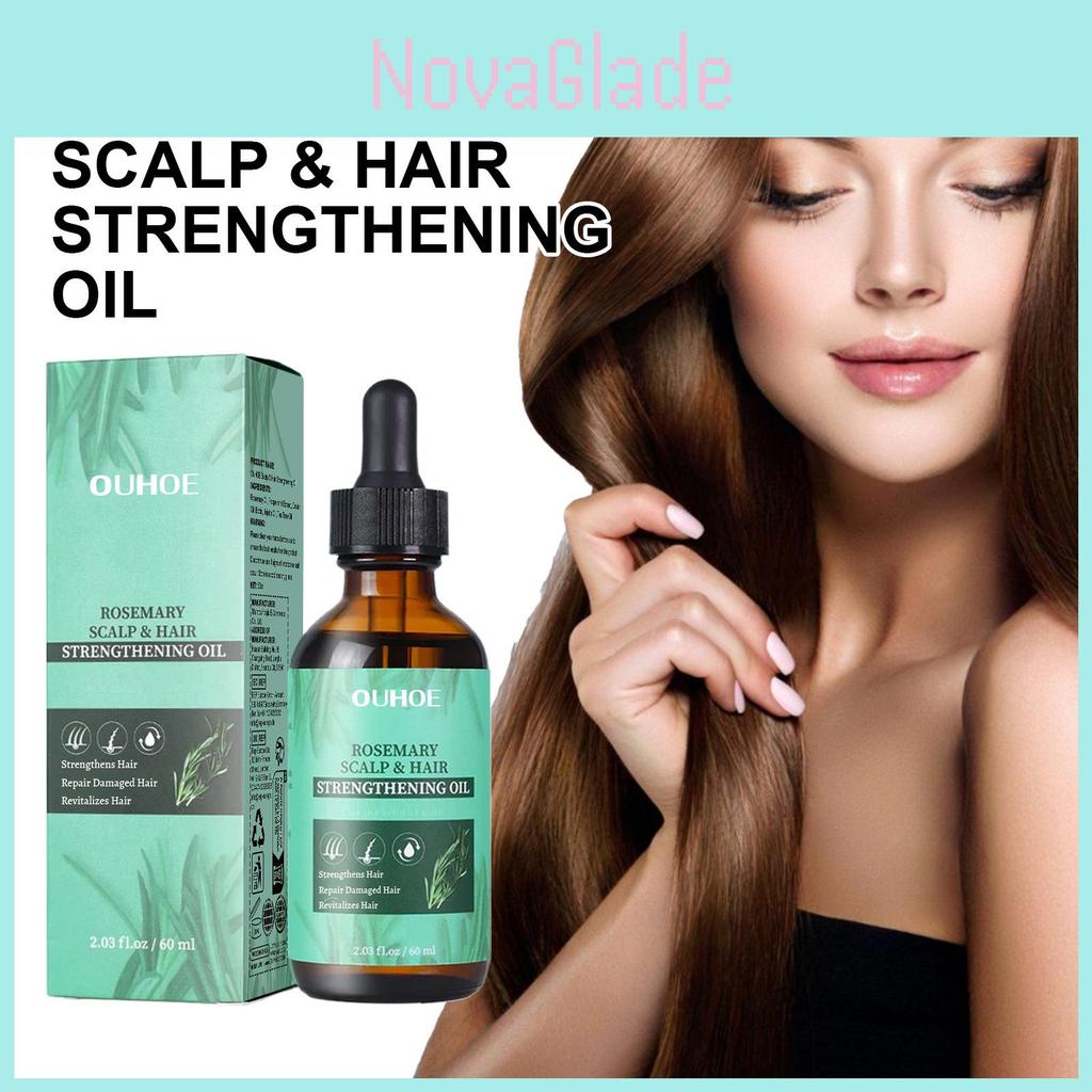 Ouhoe Rosemary Hair Oil Gentle Nourishing Shine And Moisturizing Treatment For Soft Hair