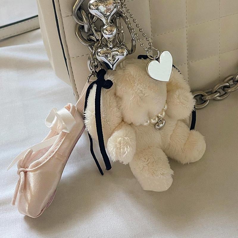 1PC ballet shoes exquisite and cute pendant mini cute simulation shoe shape keychain mini