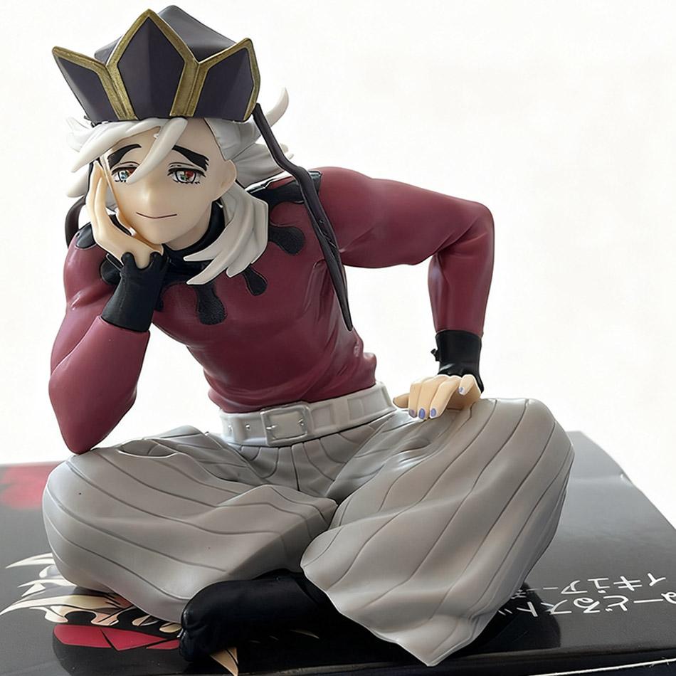 In Stock Anime Demon Slayer Douma Palm Sitting Figure Cup Noodle Holder Pvc Model Collection Ornament Toy Gift For Boys