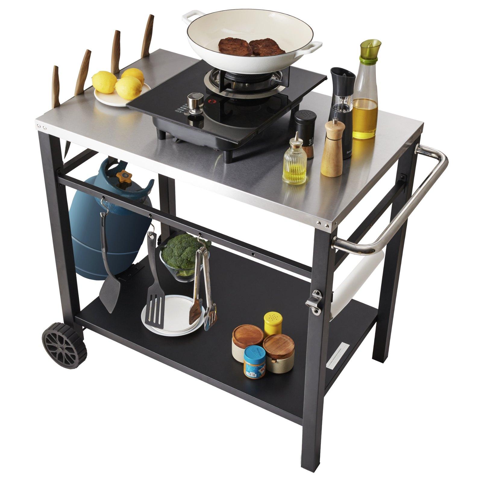 VEVOR Outdoor Grill Dining Cart with