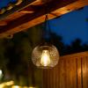 JYL TS/063,Hanging Hollow Iron Solar Outdoor Light for Garden Landscape Night Lamp Home Ambient Projection Light