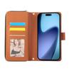 For iPhone 17 Pro Max Case 9 Card Slots Zipper Pocket PU Leather Cover with Wrist Strap
