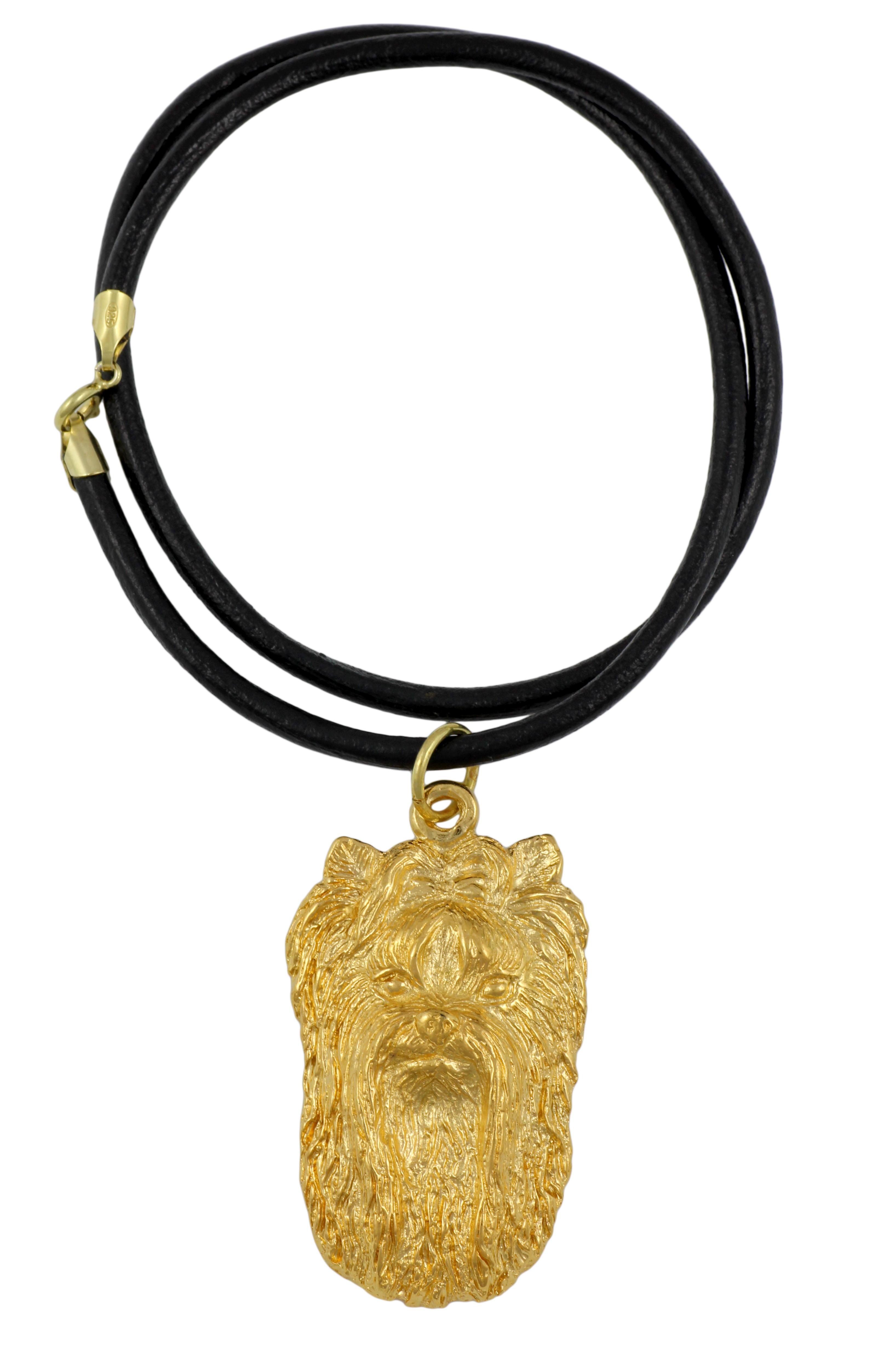 

Yorkshire Terrier, Yorkie II - necklace with a dog in a gift box, gold-plated pendant for a dog lover, striking jewelry by Art-Dog