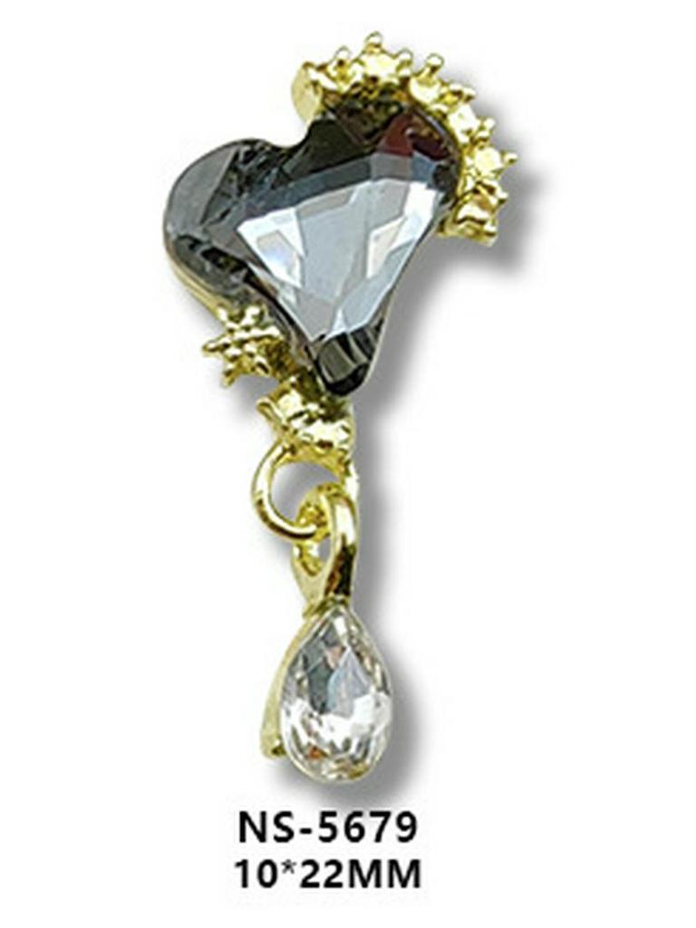 Nail Art Tassel Heart Rhinestone Pendants and Stickers