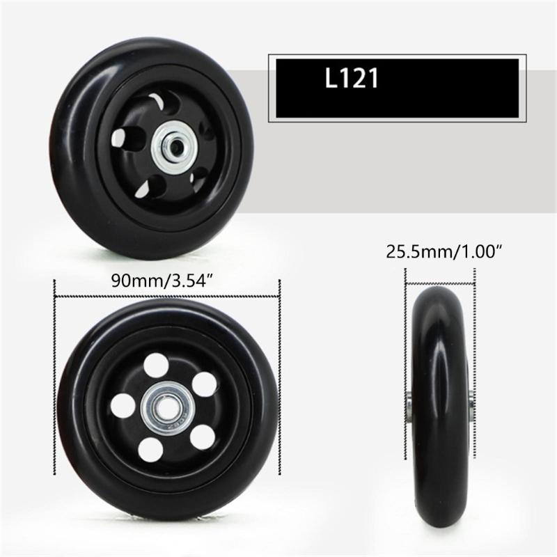 1PC Roda Giratória Versátil para Bagagem e Malas Mobilidade Sem Esforço Alta Capacidade de Carga