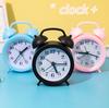 Creative Children's Mute Pointer Alarm Clock Multifunctional Bedroom Living Room Compact Clock Can Hang Simple and Personal Alarm Clock