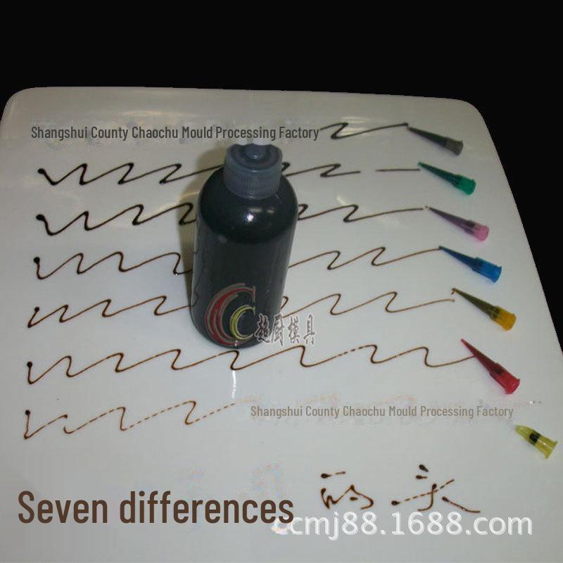 7 Başlıklı 50ml Reçel Boyama Kabı - Çekme ve Atma Hattı için Yaratıcı Mutfak Şişesi