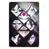 Japanese Anime Heroes Vintage Metal Tin Sign Home Decor 20x30cm