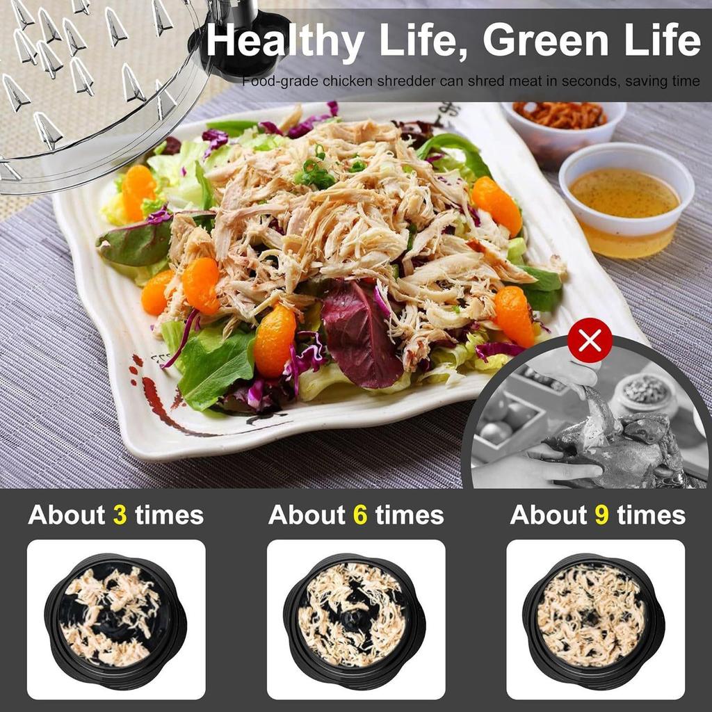 Multi-functional Chicken Breast Shredder & Grinder: Household Slicer, Separator, Baby Food Maker