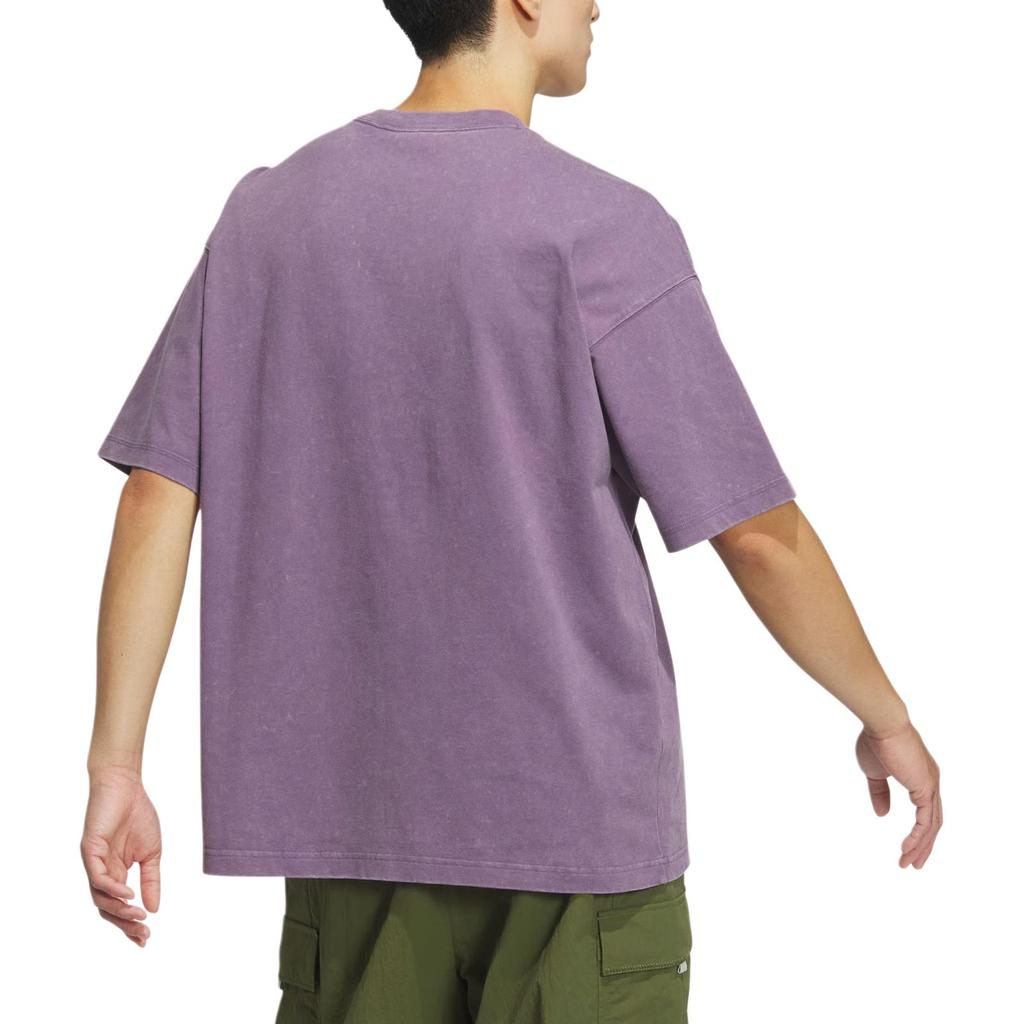 Adidas Originals WASHED SHORT SLEEVE T SHIRT T Shirt Men's Purple JV6940