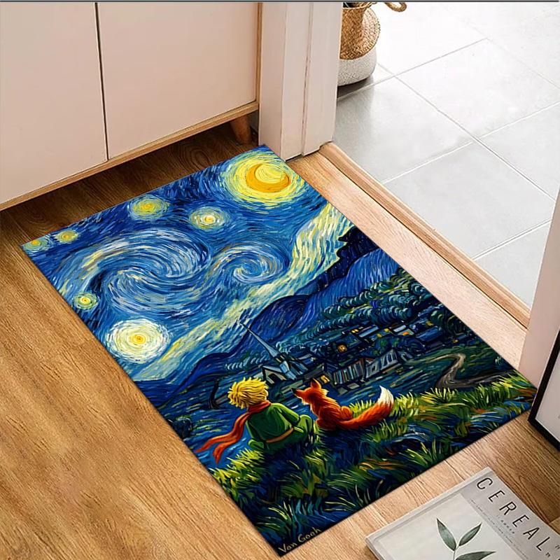 1PC Little Prince Carpet Floor mat, Anti-slip mat Chair rug For livingroom,Bedroom, doormat home decor Gift Christmas Gifts