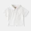 Jungen Unifarbenes Poloshirt Kurzarm Lässig mit Kragen Sommer Oberteil für Kinder
