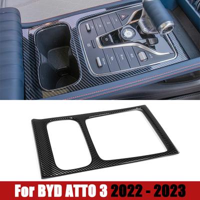 Para BYD ATTO 3 2022 2023 Control Central cubierta de panel de cambio de marchas molduras de Marcos estilo de coche