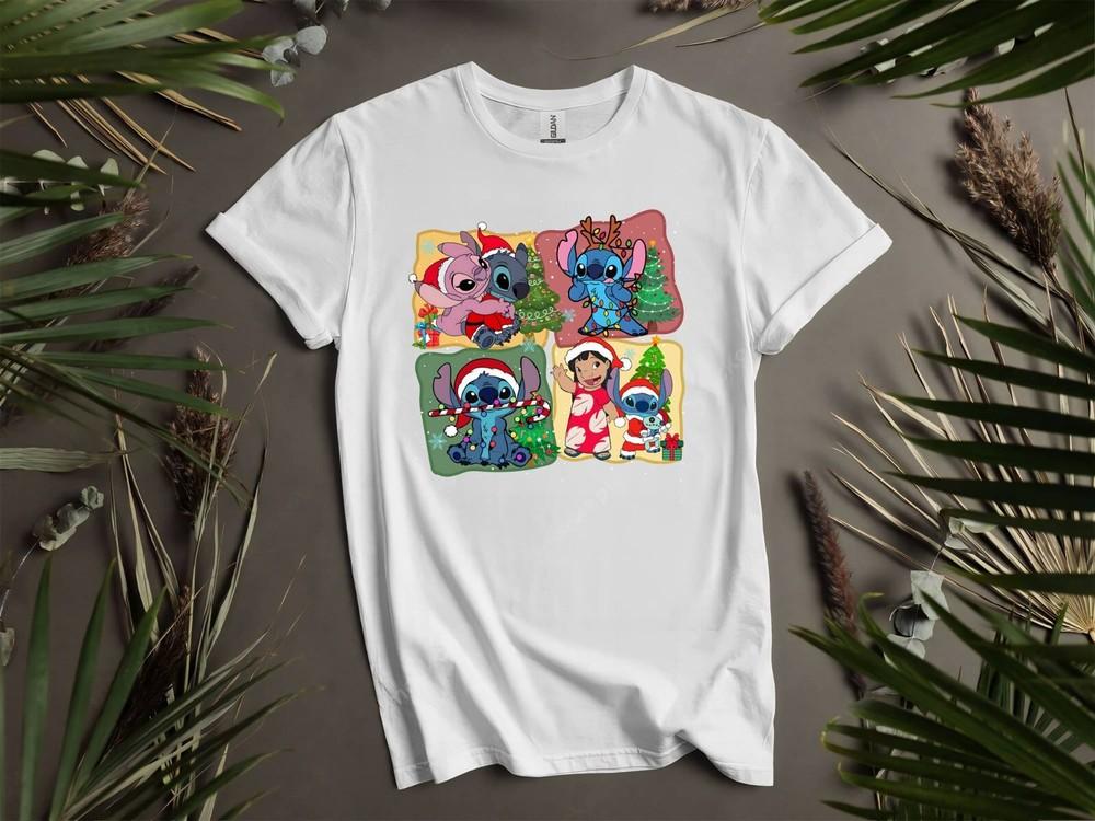 

Stitch Couple Christmas T-shirt T shirt Men Women Unisex Tshirt I101 2XL