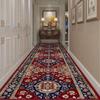 Persian Retro Long Corridor Carpet Living Room Decoration Home Anti Slip Hallway Runner Rugs Hotel Stairs Passageway Custom Mat