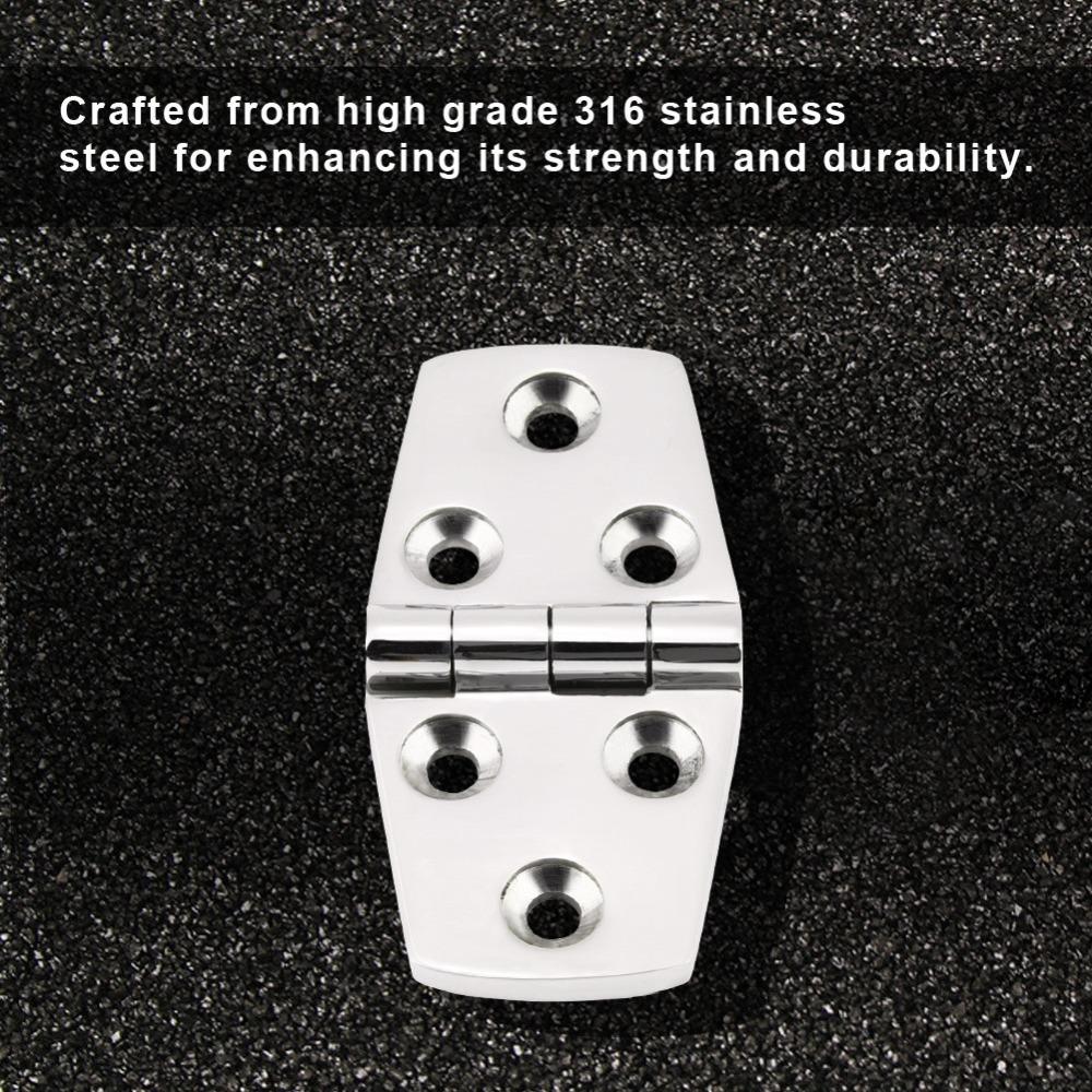 76 * 38mm/102*38mm Marine Boat Cabin Door 316 Stainless Steel Flush Door Hinge  Marine Lids