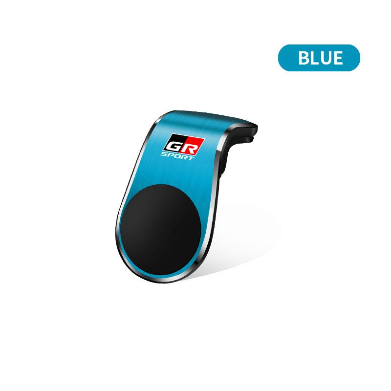 1x Car Magnetic L-shaped Car Dedicated GPS Phone Holder Emblem for Toyota TRD Chr Corolla Camry Rav4 Yaris Hilux Prius Avensis Auris