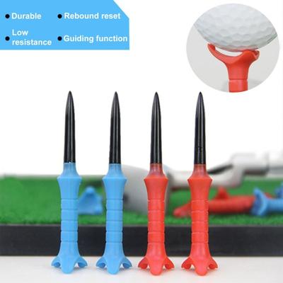 Unbreakable Golf Tees High Strength Not Easily Deformed Reusable Smooth Surface Stable Plastic Golf Tees Training Tool