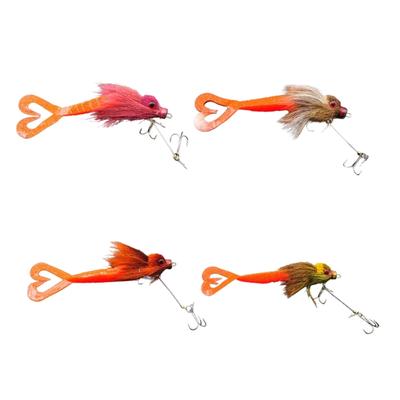 Realistic Artificial Baits with Soft Plush Texture Enhances Casting Performances for Beginner Fishermen Fishing Hair Lure
