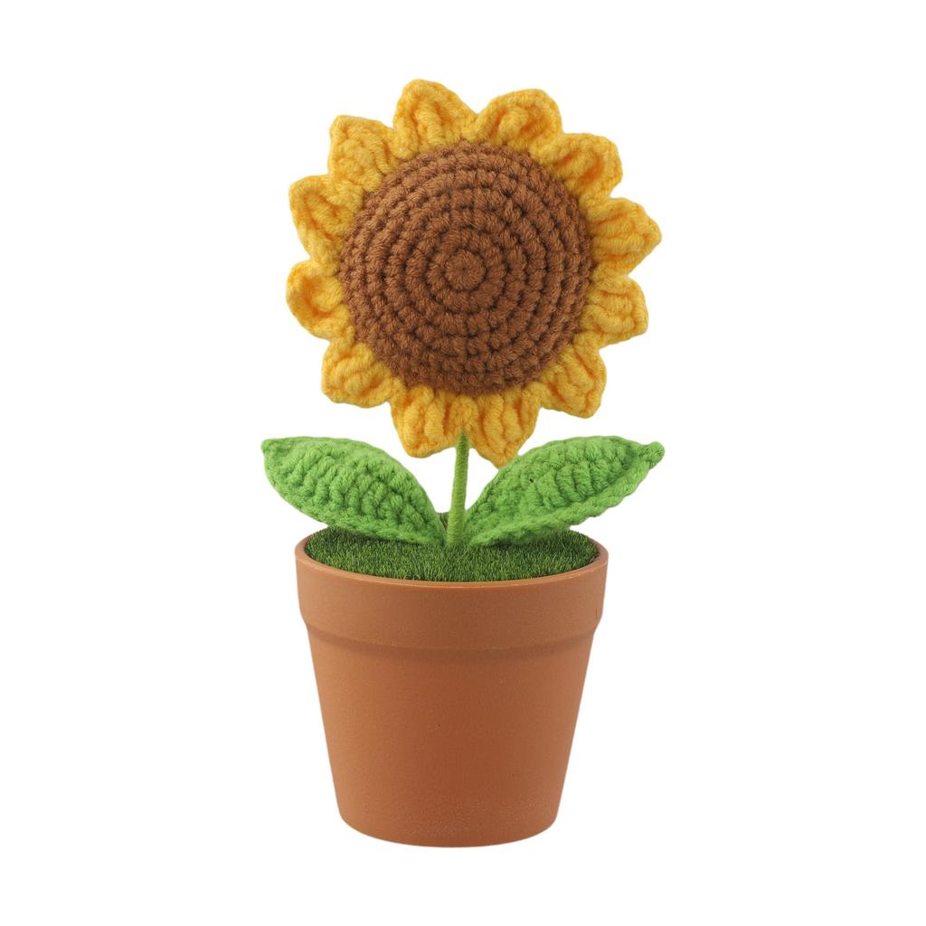 Decorative Wool Flowers Pot for Creating a Cozy Indoor Environment
