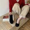French Round Head Flat Bottom Mary Jane Shoes for Women's 2025 Spring New Xiaoxiangfeng One-pedal Grandma Single Shoes