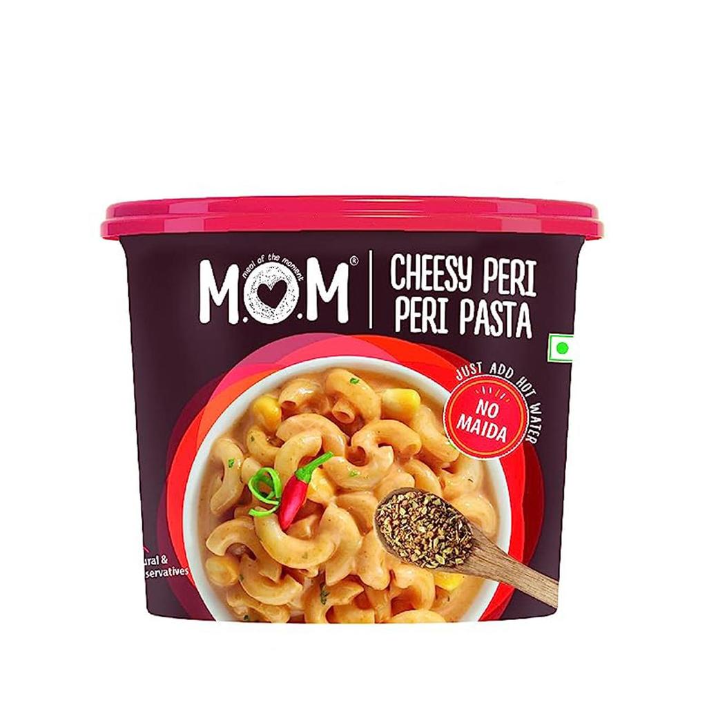 MOM - Mahlzeit des Augenblicks Käse-Peri-Peri-Pasta 74 g (3er-Pack) Fertig für den Verzehr