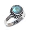 Natural Labradorite Gemstone Handmade 925 Sterling Silver Jewelry Ring S.8 o4K62
