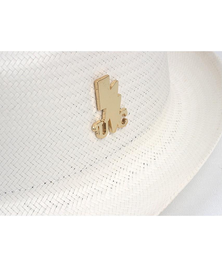 Yunibeosyeolkemiseuteuli Bu Gentle Simple White Fedora Summer Hat