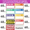 440 Count 3.5" x 2" Large Home Moving Packing Labels for 3-4 Bedroom House, 10 Color Coded Moving Stickers for Boxes with Large Writable Area,