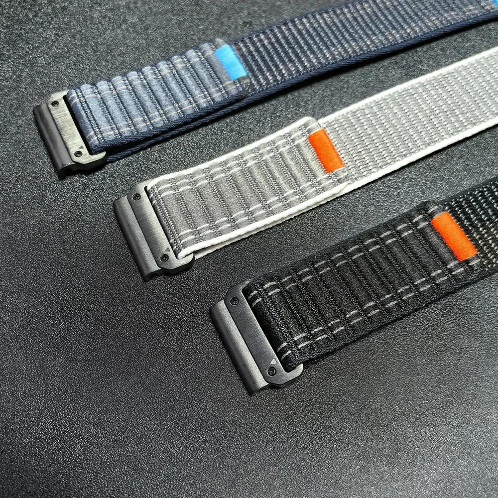 QuickFit 22mm 26mm Woven Nylon Band For Garmin Fenix E 8 47mm 51mm 7 7X 6 6X 5 5X Plus/Enduro 3/Epix Pro Gen 2 Strap Bracelet