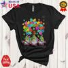 Gnomes With Puzzle Pieces, Lovely Autism Awareness Puzzle Gnome T-Shirt
