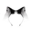 Three Flowers Orange Cat Ears Animal Ears Headband Handmade Plush Lolita Cat Ears Kc Comic Show Cat Lady Cos Cat Tail Set