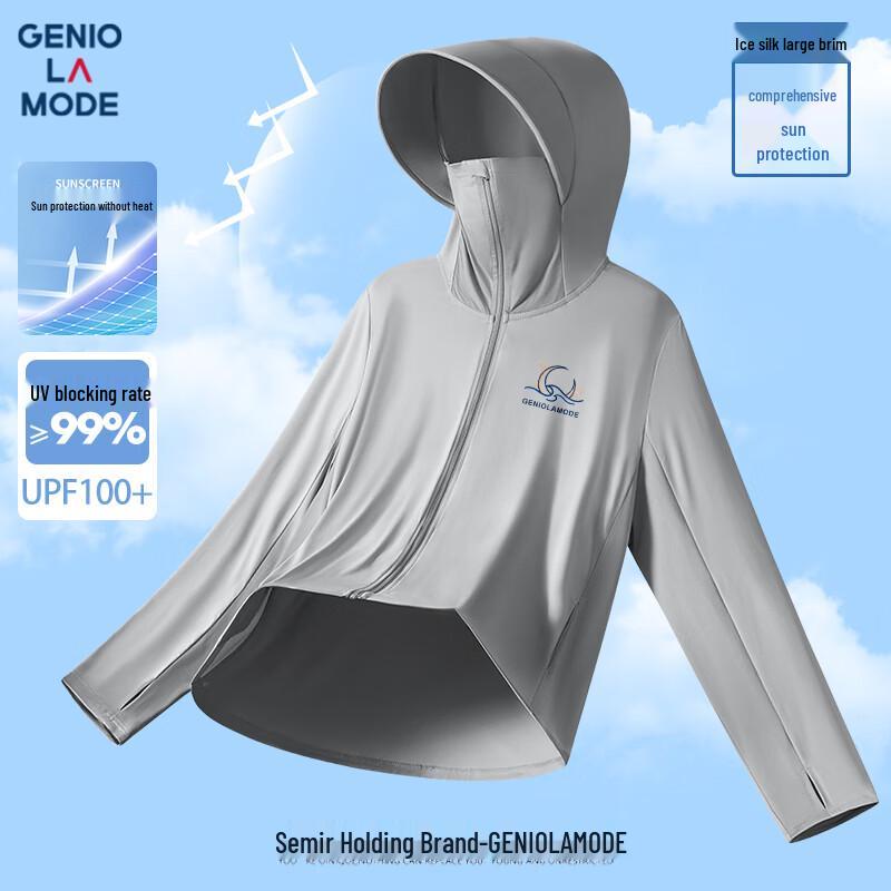 GENIOLAMODE Men s UPF100+ Ice Silk Sun Protection Jacket 2XL