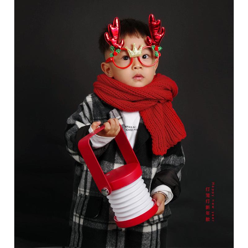 LED Portable Lantern Collapsible Tent Lamp Foldable Night Light For Outdoor Camping