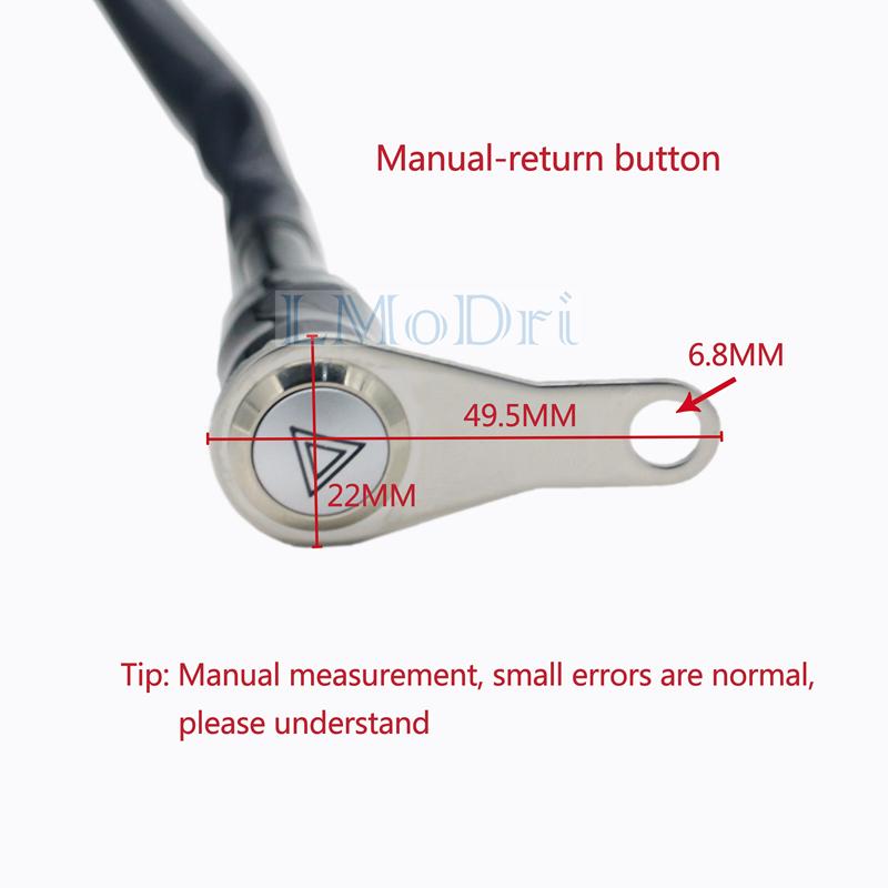 Motorcycle Switch ON-OFF Handlebar Adjustable Mount Waterproof DC12V ATV Headlight Warning Switches Button With LED