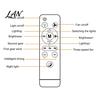 Adjustable Angle Fan Light 3/4/5 Blade Ceiling with & Remote Control, 2-in-1 Silent LED Drone Energy Saving Foldable Blades, 3-Speed Dimmable