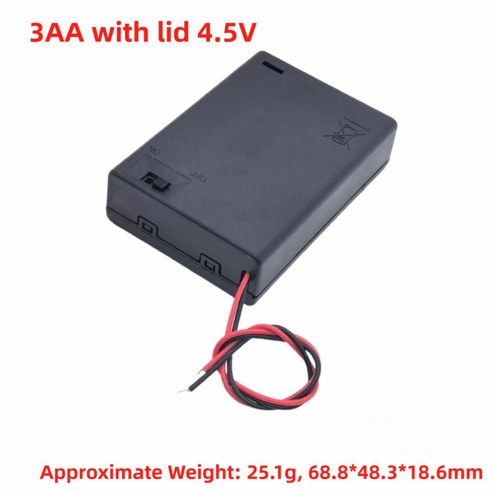 Custodia per Batteria con 1/2/3/4/5/6 Scomparti in Plastica Scatola per Batterie Organizzazione Batterie