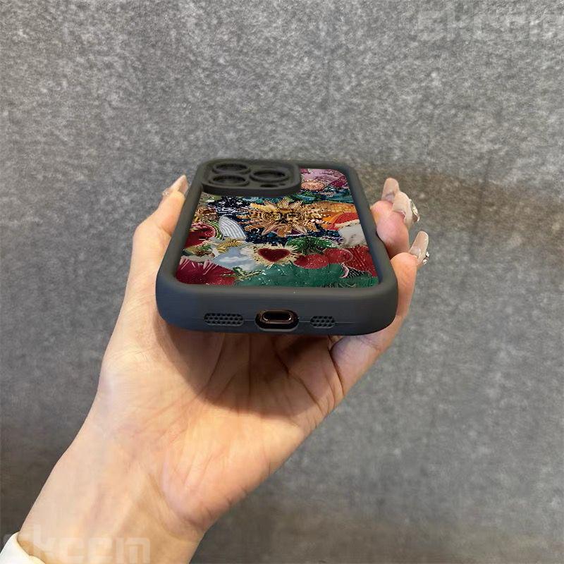 Retro Style Face Sun Stars Silicone Phone Case For iPhone 16 15 14 13 12 11 Pro Max 16E 7 8 Plus X XS XR Shockproof Soft Cover