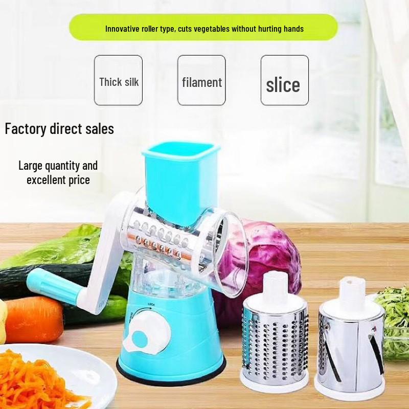 Manual Hand-Cranked Multifunctional Vegetable Cutter & Shredder