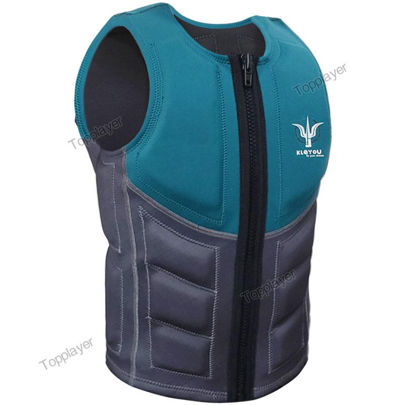 

Взрослый спасательный жилет для вейксерфинга, ударопрочный жилет, одобренный CE, неопреновый спасательный жилет, жилет для вейксерфинга, серфинг, водные виды спорта L