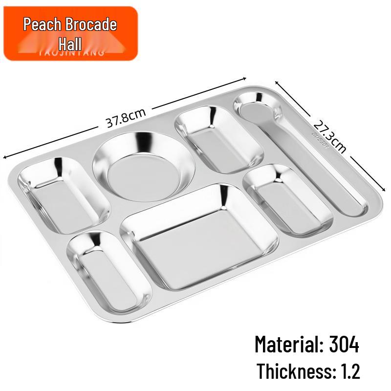 

Stainless Steel Multi-Compartment Meal Plate