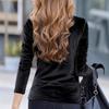 Autumn Velvet Base Shirt for Women Slimming Half High Collar Versatile T-Shirt