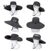 Breathable Mesh Construction Hat Sun for Men And Women, Wide Brim Fishing Hat, UV Protection Cap Camping Hiking Outdoor Work Portable