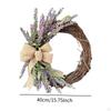 Easter Door Wreath Decor, Artificial ,Hanging, Decorative Front Garland, Floral Hoop for Window