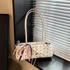 Sweet Bowknot Women's Clutch Purse Handbags Cute Polka Dot Ladies Underarm Bag Ctrasting Color Casual Female Shoulder Bags