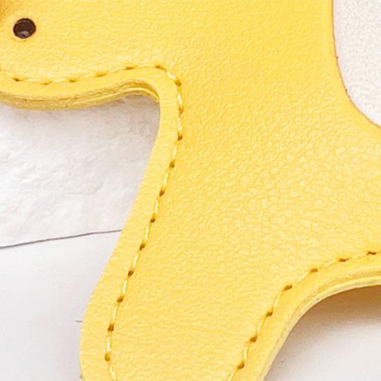 Portachiavi Ciondolo Forma di Cavallo Cartone Animato Portachiavi Portacarte Controllo Accessi Pelle Sintetica Borsa